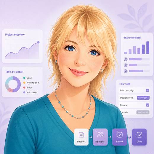 Illustrated profile avatar for Viktoriya Zahumennyk, COO of Livitek Solutions