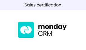 monday CRM Sales certification badge